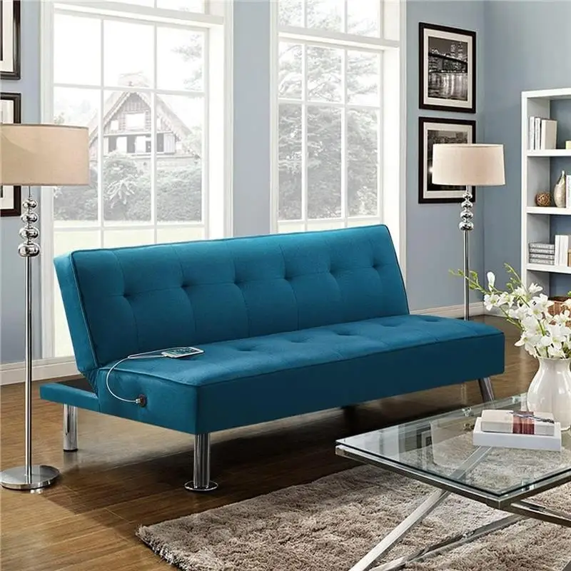 

VHPVHP Futon,Sofa,Bed,Sleeper Sofa,Loveseat, Couches,Leather,Compact,Apartment, Dorm,Living Room,Adjustable,Modern,with USB