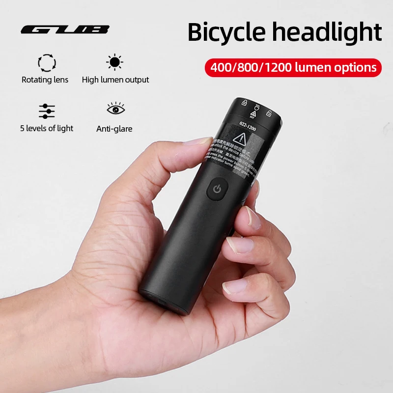 

Антибликовый Передний фонарь для велосипеда, светильник IP66, водонепроницаемый фонарик, Usb-зарядка, велосипедная фара 400 800 1200, высокая яркость, велосипедная фара