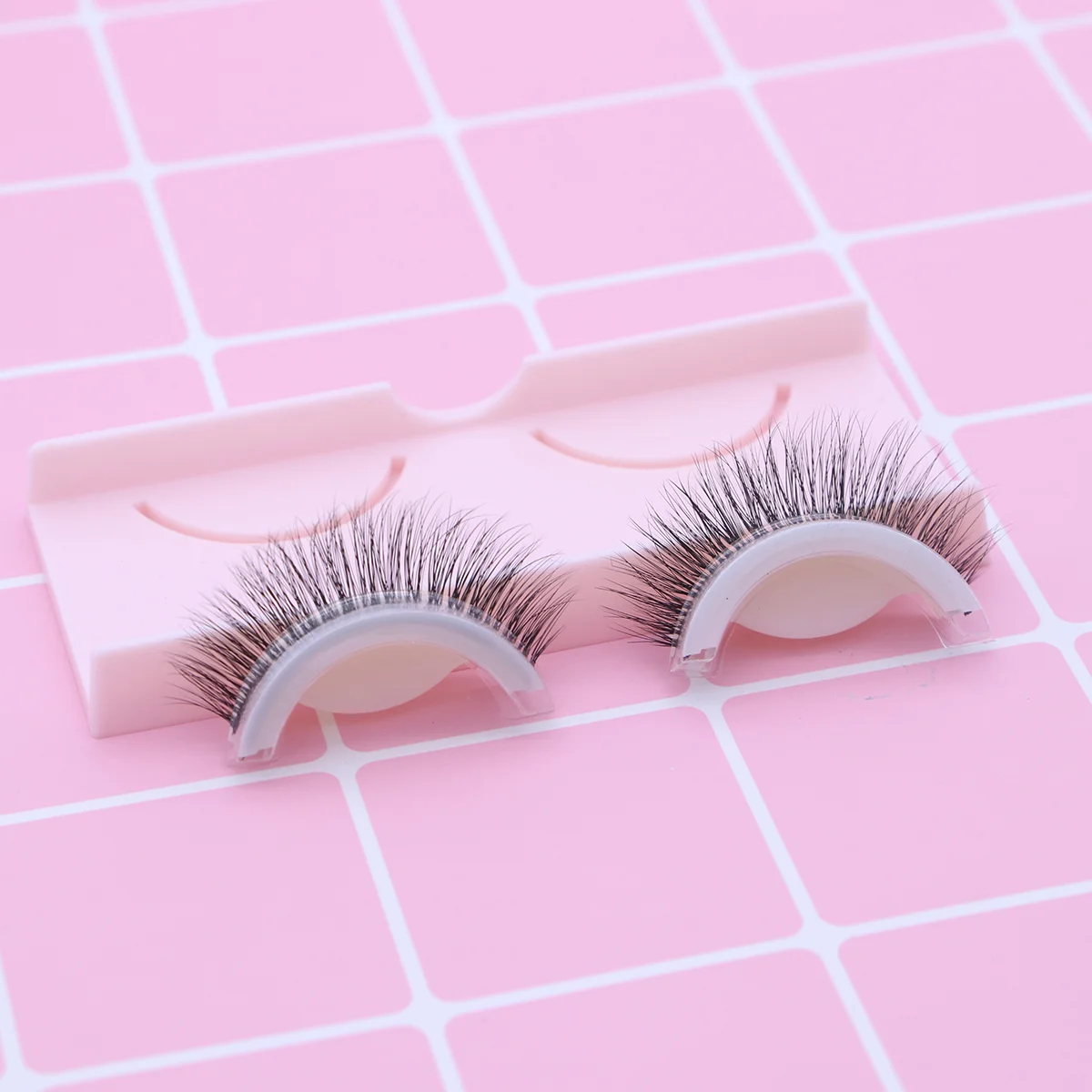 

Self-adhesion Eye Lashes Thick Makeup Eyelashes 3D Reusable Eyelashes for and (3D-01)