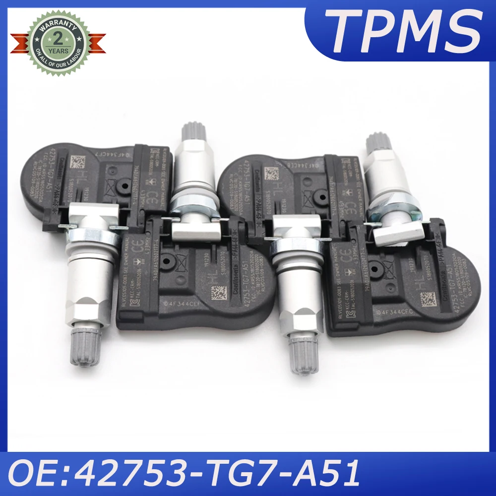 

Автомобильный TPMS датчик давления в шинах BM 42753-TG7-A51, датчик для ACURA NSX RDX TLX HONDA ODYSSEY PILOT RIDGELINE 2016-2019 433 МГц