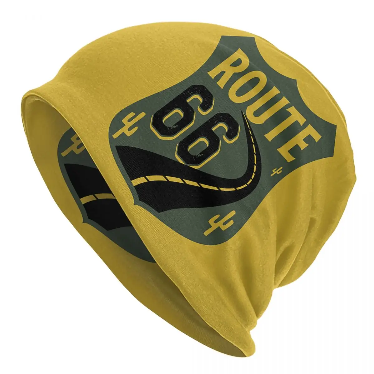 

Историческая Route 66, винтажные шляпы с логотипом, осенне-зимние уличные шапочки, облегающие шапки, вязаные шапки, теплые шапки