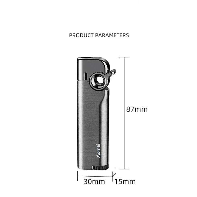 Новая портативная газовая зажигалка AOMAI Rocker Arm Ignition Torch, металлическая, ветрозащитная, заправляемая, для сигар и сигарет, Smoki (art.: 3920da4aa3a87) - 3920da4aa3a87