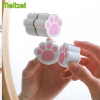 cute glass cleaning brush cat paw shape magic glass cleaner sponge for kitchen faucet bath tub cleaning tool