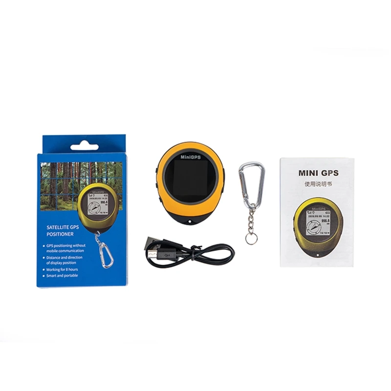 

Portable GPS Trackers Logger Compass Navigator Rechargeable Location Climbing Hiking Tourist Locator Navigation Receiver
