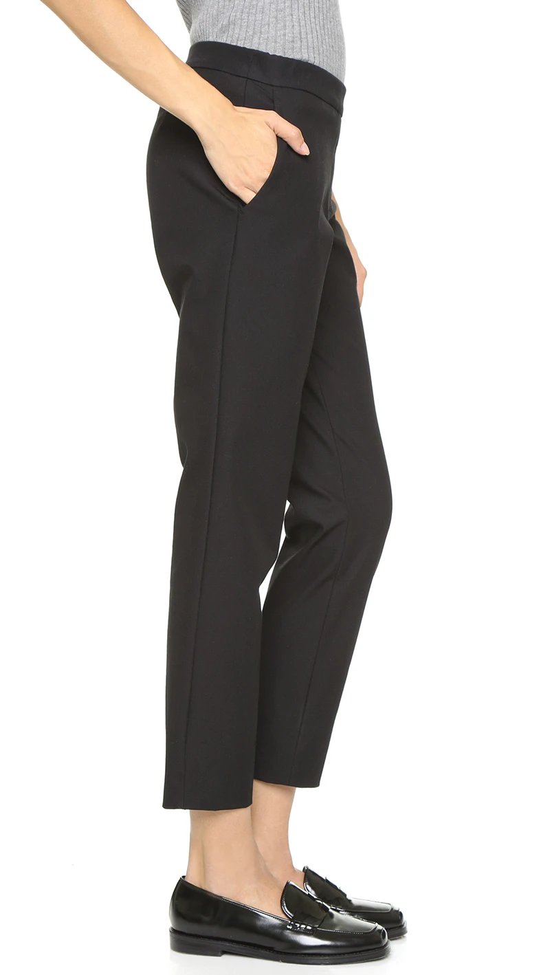 

22 Fashion Classic Trendy luxury design Spring and Autumn Elastic 9-point Slim Fit Casual Pants Small Foot Cigarette Tube Female