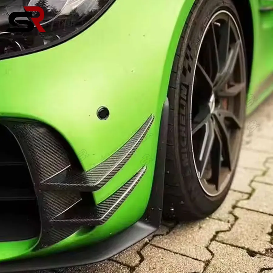 Для Mercedes-Benz AMG GT-R 2016-2019 передний бампер из углеродного волокна вентиляционные