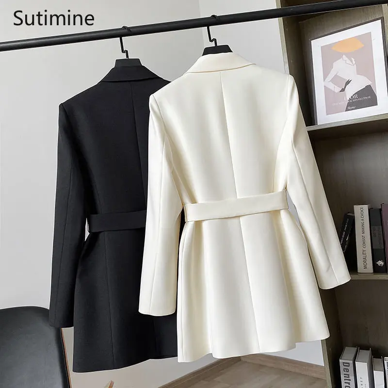Spring Blazer Coat Fashion Notched Single Breasted Slim Embossing Women Blazer Office Lady  Blazers for Women