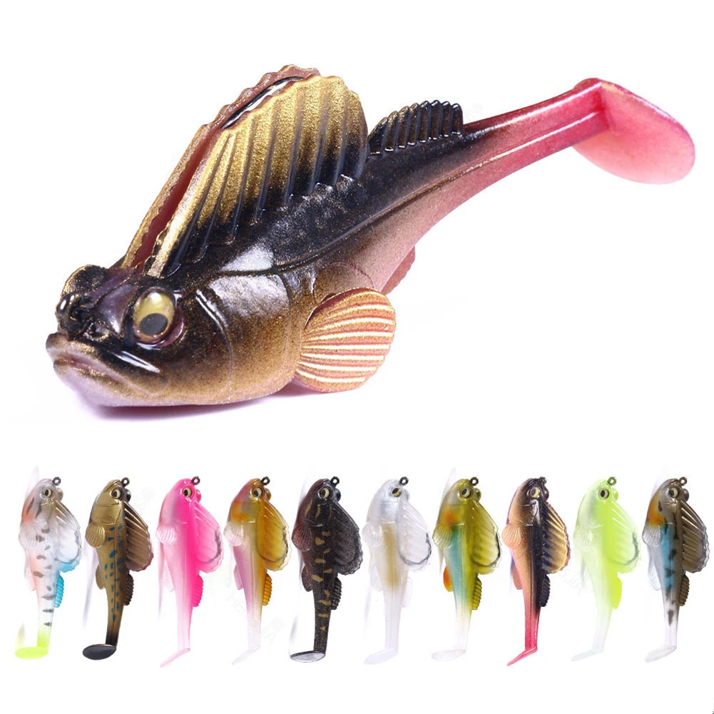 

New Jumping Fishing Soft Fake Lure Freshwater Bass Dark Sleeper Swimbaits Fishing Pike Lures Bass Shad for Perch Trout