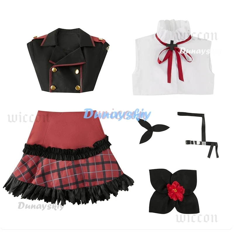 Костюм для косплея Asagi Mutsuki игра синий архив милая униформа юбка полный комплект с