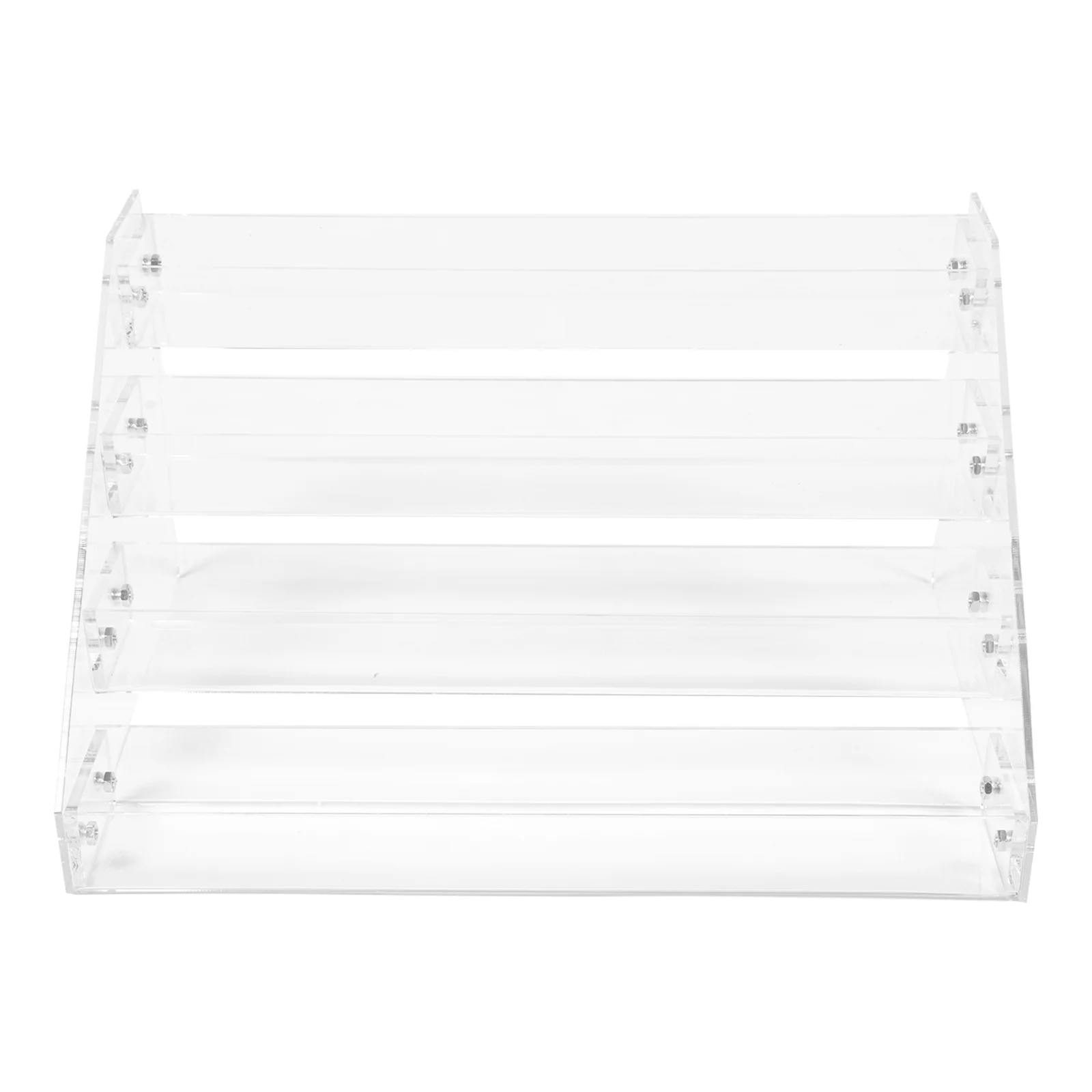 

Display Rack Acrylic Riser Holder Retail Cigarette Stand Shoe Kitchen Clear Shelf Case 3 Sundries Transparent Tier Pastry