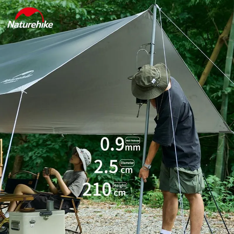 Палатка Naturehike туристическая непромокаемая с серебристым покрытием брезентовый