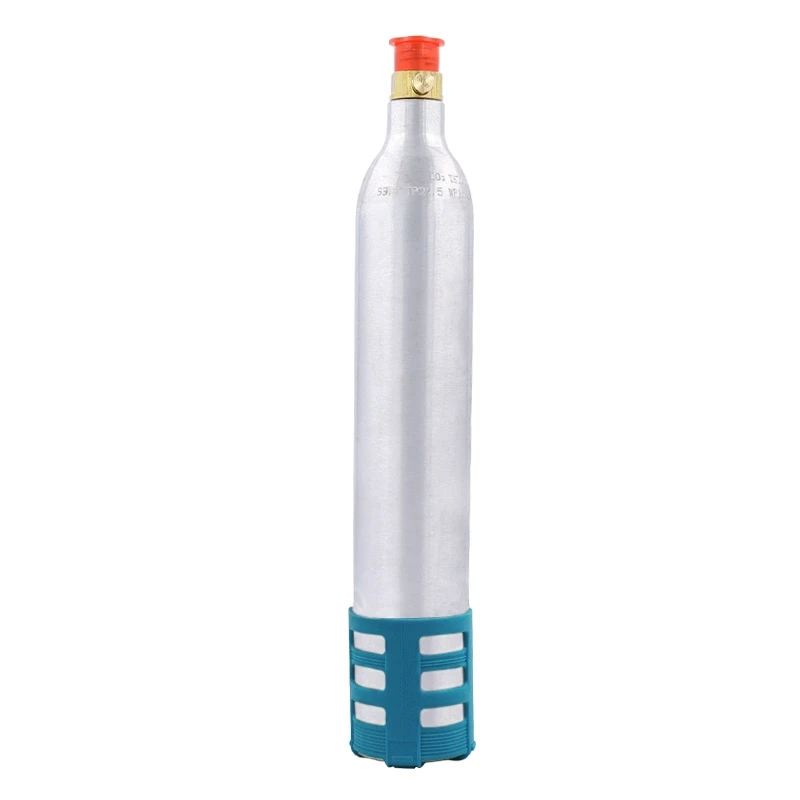 

0.6L Blue Soda Maker Refillable Soda Bottle Spare Reusable CO2 Cylinder Accessory for Soda Machines