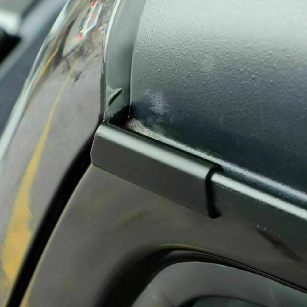 

Удлинители водосточных желобов для верхней крыши, 2 шт., канал для поворота дождевых вод для Jeep Wrangler JL JT 2018-2021, черные автомобильные аксессуар...