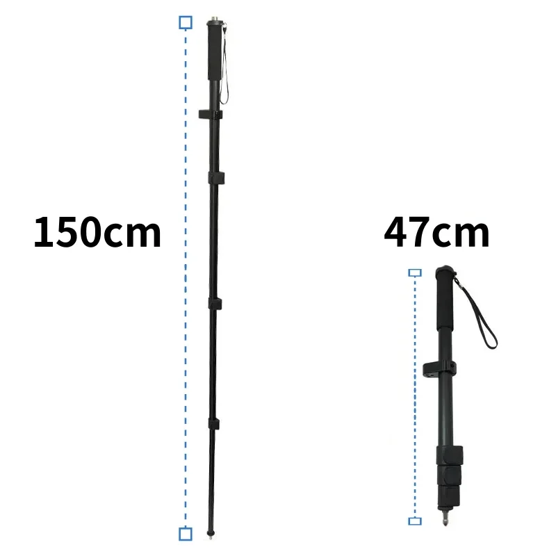Телескопический портативный центрирующий полюс для GNSS GPS RTK