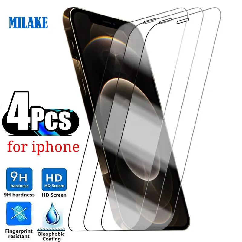 

Tempered Glass for iPhone 13 12 11 Pro XR X XS Max Screen Protector on for iPhone 13 Pro Max Mini 7 8 6 6S Plus 5S SE Glass