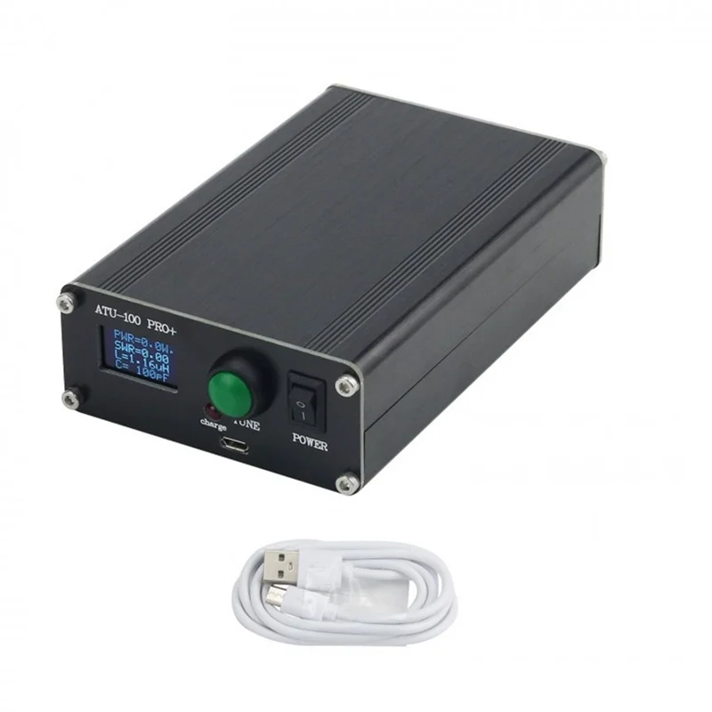

ATU-100 Pro+ Upgraded Automatic Antenna Tuner 120W Shortwave Antenna Tuner with 0.96Inch Display