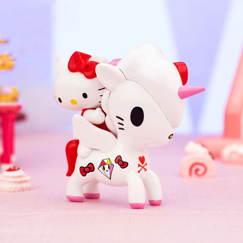 

Unicorns and Cat Friends Trendy Kid Doll Christmas Gift Computer Desktop Decoration Kawaii Toy Blind Random Box
