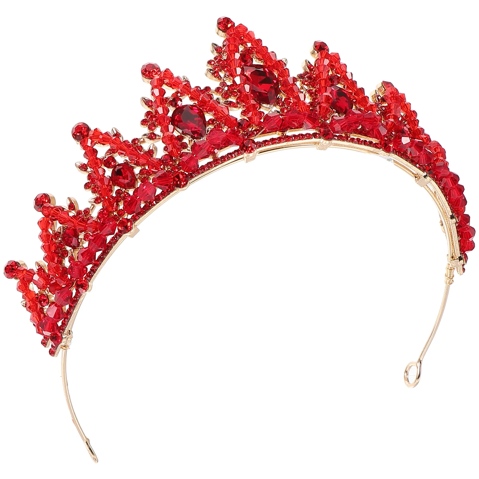 Красная хрустальная корона свадебный головной убор невесты тиара для девочек