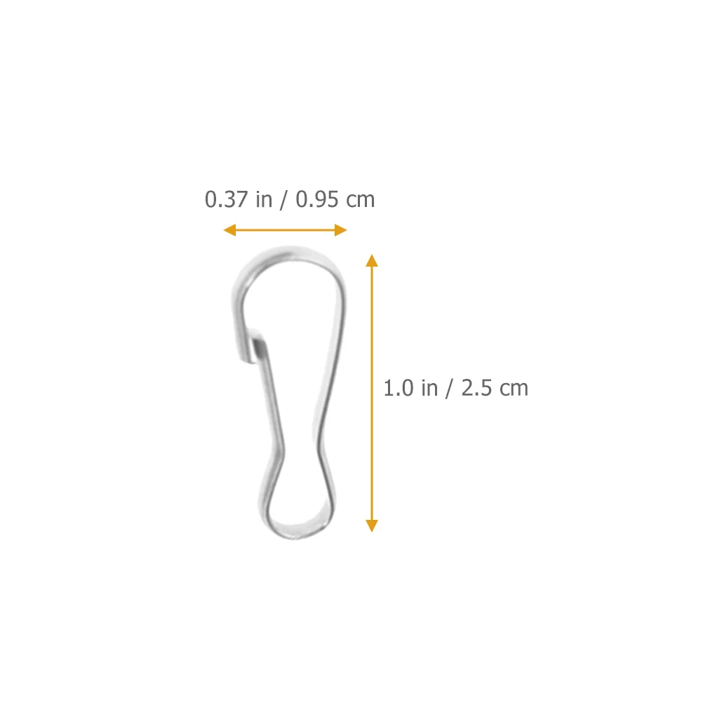 100 шт. пружинные пряжки из нержавеющей стали карабины ремешки цепочка для ключей