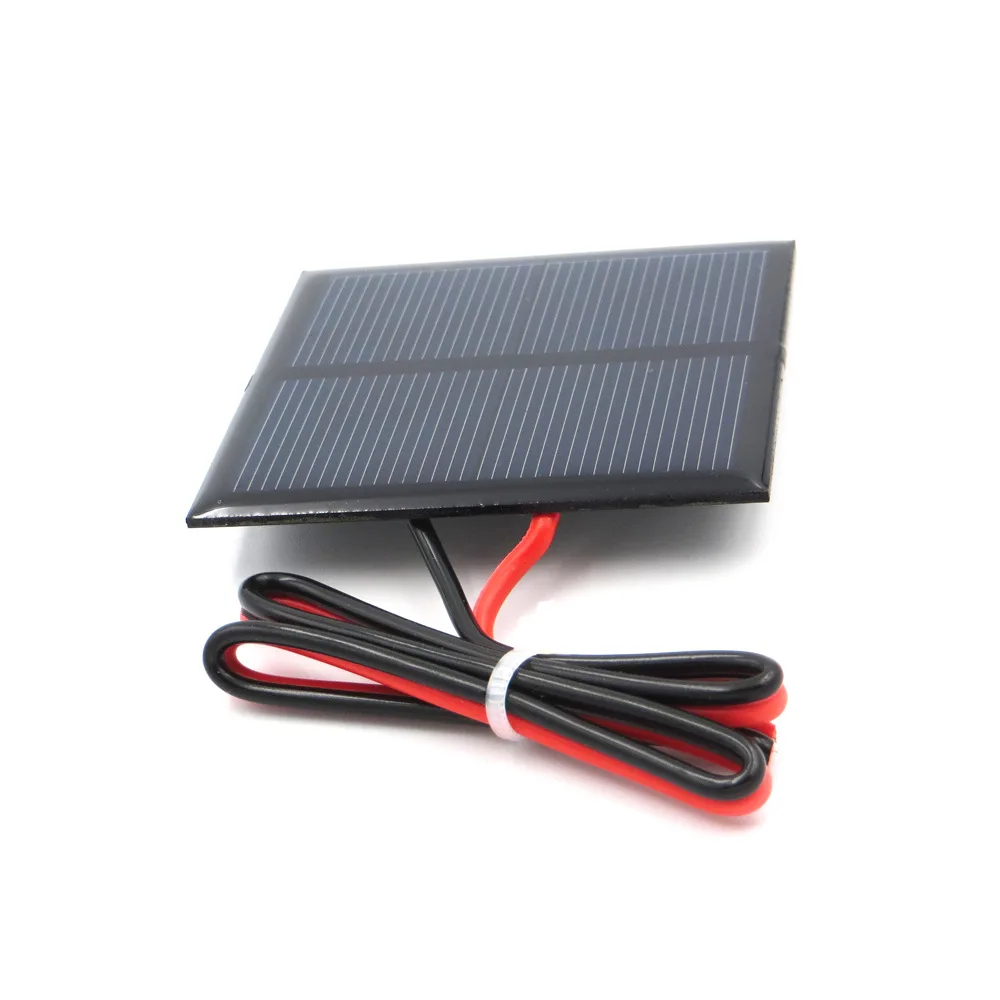 

1V500MA solar power drip pump + 30cm red black line DIY solar panel