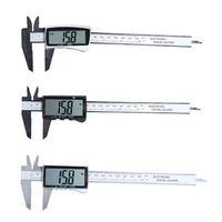 vernier caliper measuring ruler micrometer diy button adjustable gauge portable resettable tool 3 buttons black