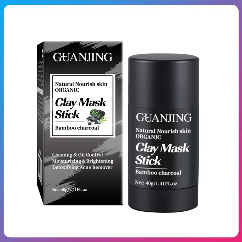 

GUANJING Bamboo Charcoal Cleansing Mask Oil Control Moisturizing Facial Mask Firming Skin Clean Mask Mud Stick Face Care Masks