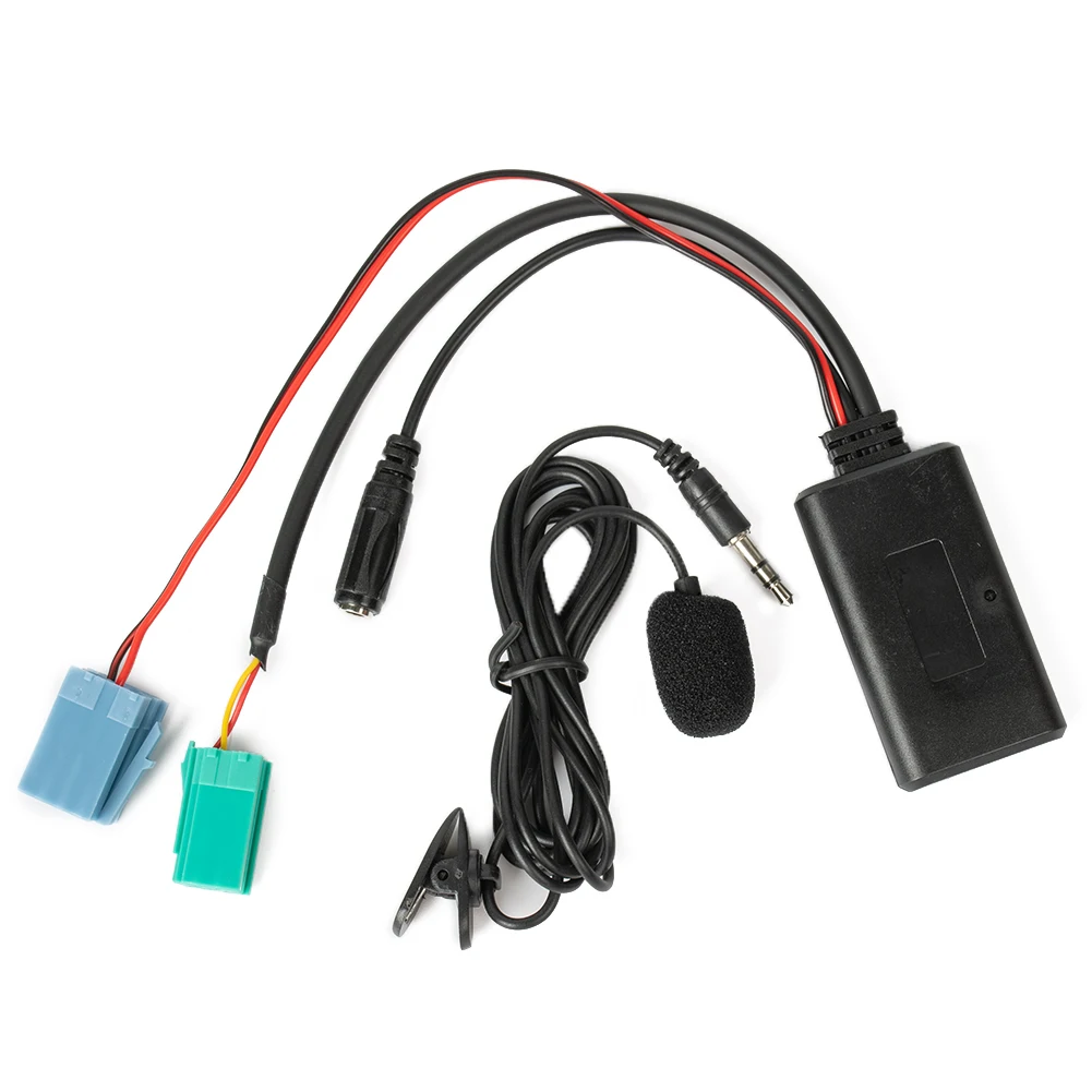 Фото Автомобильный Bluetooth-совместимый 5,0 Aux-кабель, микрофон, громкая связь, мобильный телефон, адаптер для бесплатных звонков для Clio, Espace, Kangoo №4