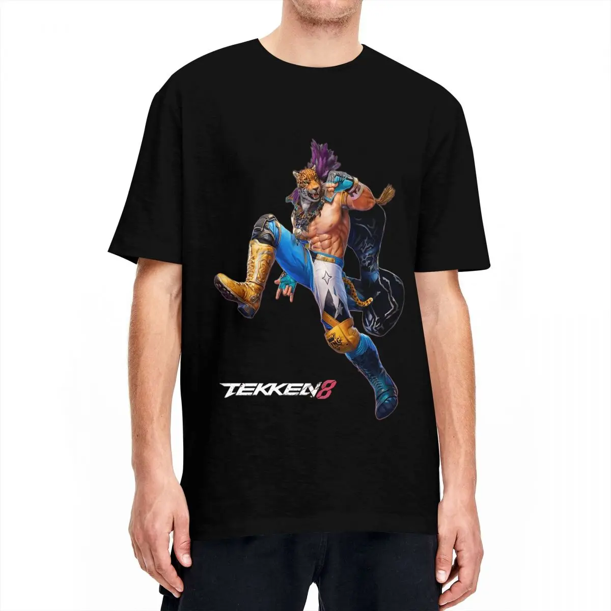 Футболка Haikyuu хлопковые футболки Tekken King новинка для видеоигр футболка пары