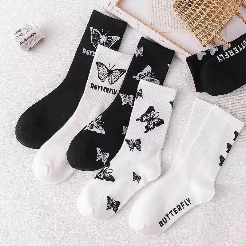 Retro Cute Japanese Spring Summer Socks for Women Female Is Tied Sportsnet Red Bow Simple Fashionable Socks