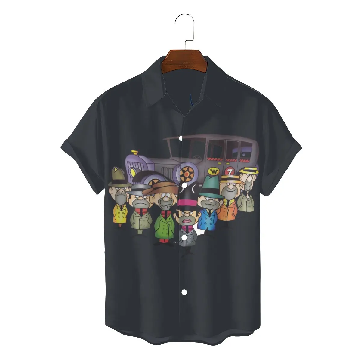 

Wacky Races 1968 Anime TV Series Men's Shirts Team Friends Fashion 3D Shirt Harajuku Streetwear New Trend