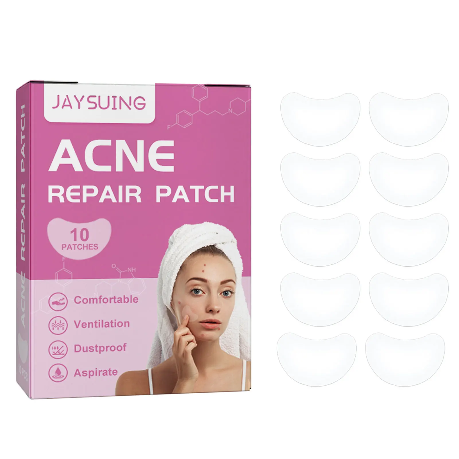 

10 шт., прозрачные увлажняющие патчи для кожи