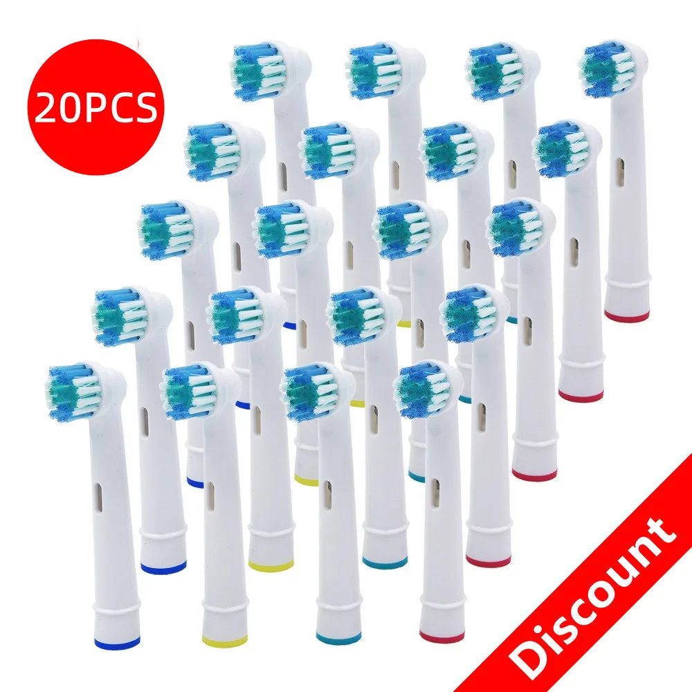 20 шт., сменные головки для электрической зубной щётки Oral B/B raun / SmartSeries/TriZone/Advance Power/Pro Health/Triumph/3D