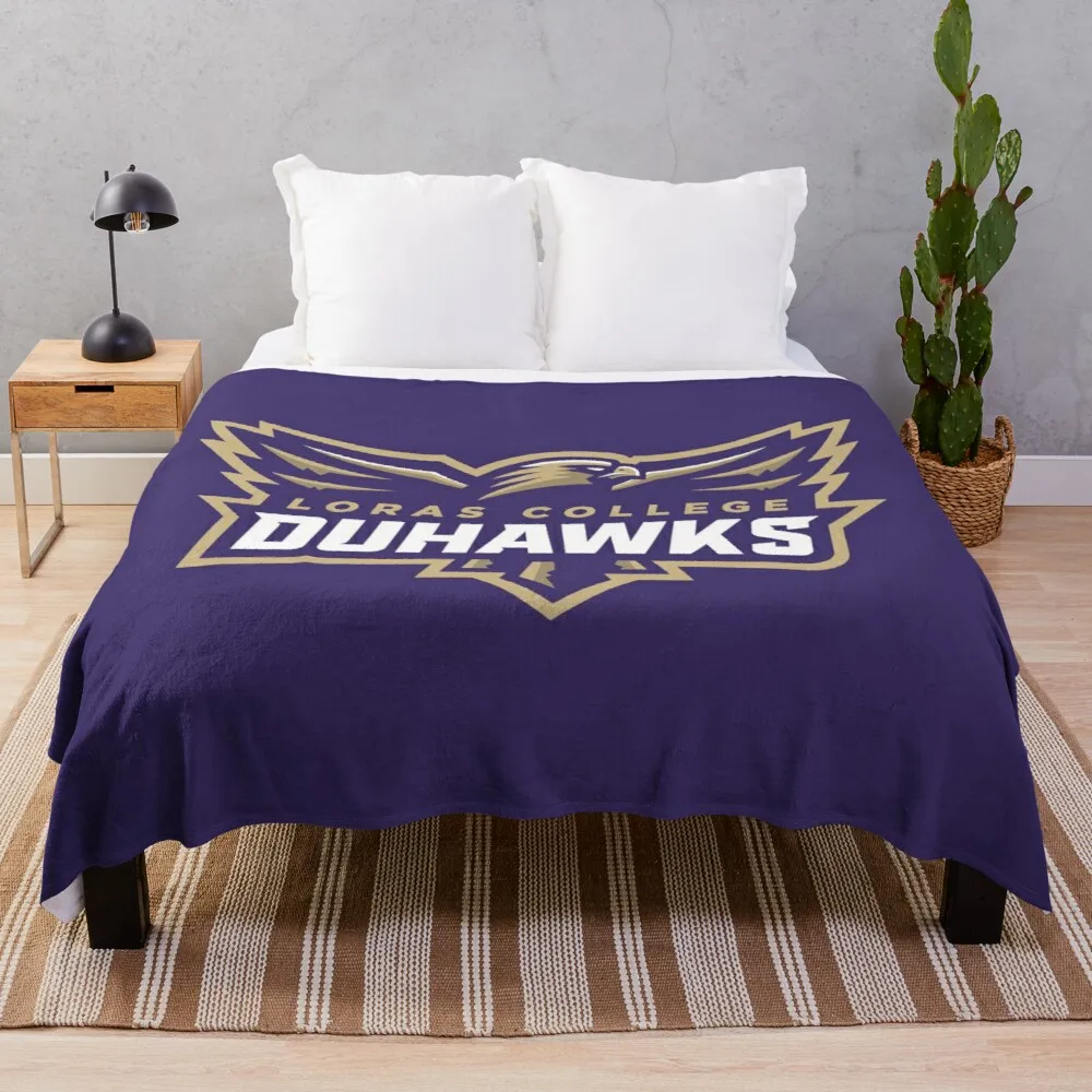 

Loras College duhawks Throw Blanket Hairy