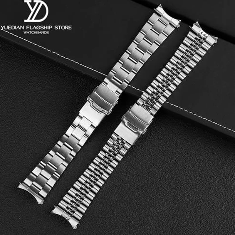 3 Styles  Diving Steel Metal Strap For Casio Duro Mdv107-1A MDV106-1A Watch Wristband Bracelet Watchband Replacement Parts 22mm