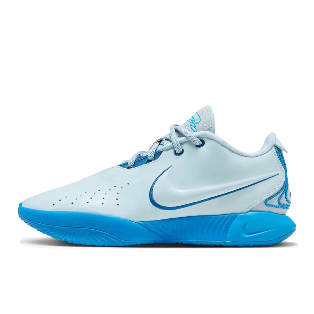 Фото Мужские низкие баскетбольные кроссовки Nike Lebron 21 EP универсального стиля, синие, FQ4146-400 №2