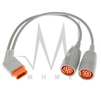 Compatible With Siemens/Darge Monitor The 5731281 Extension Line,16P To 10P IBP Adapter Cable of Pressure Transducers