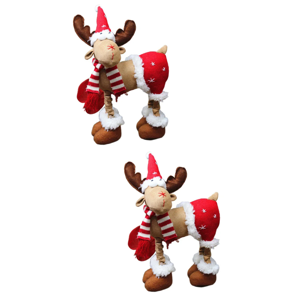 

Christmas Stuffed Reindeer Toy Animal Plushstocking Stuffers Elk Animated Goodiefiller Throw Pillow Ornament