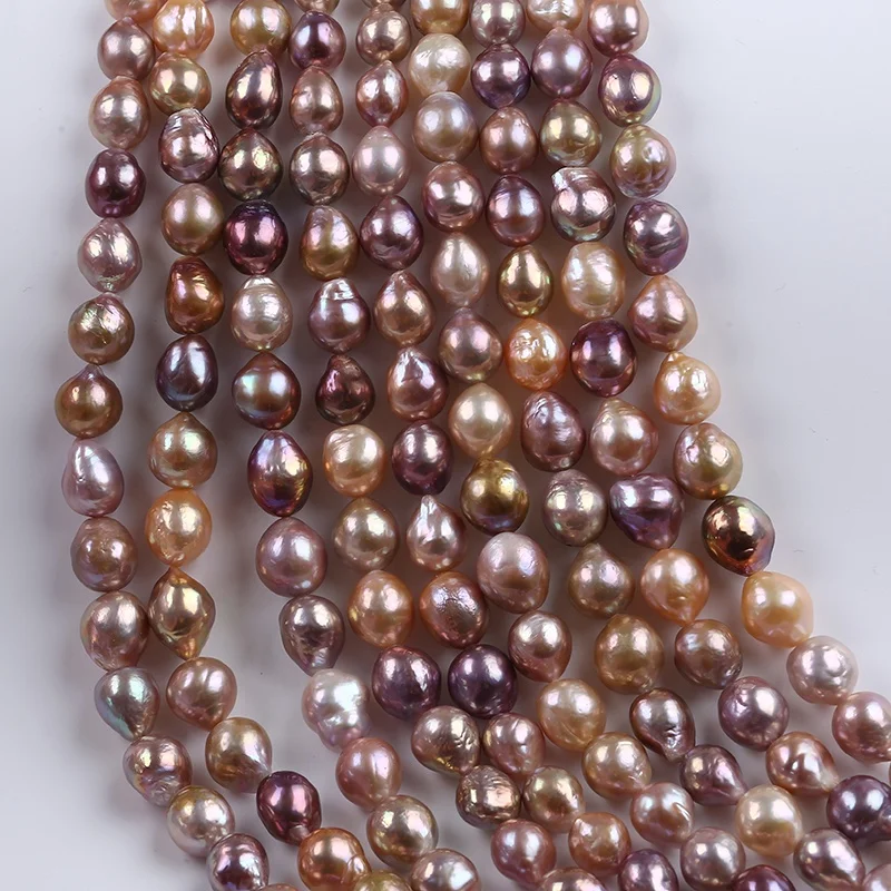 

Hot sale 10-14mm AA/AAA/AAAA/AAAAA mixed color natural baroque pearl bead for necklace jewelry making