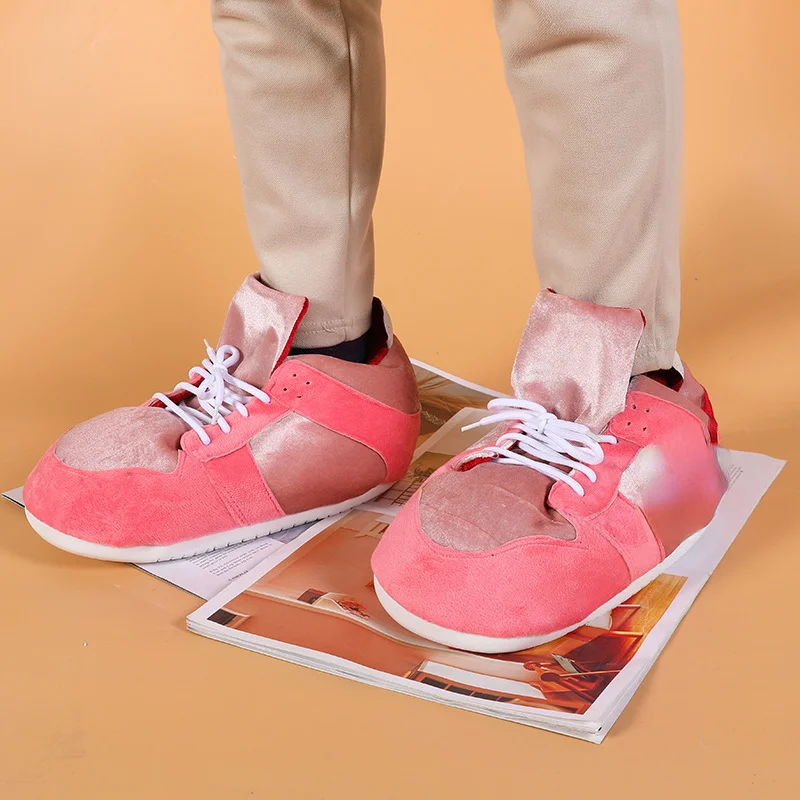 

Winter Warm Slippers Women US 5-10.5 Slippers Unisex One Size Sneakers Men House Floor Cotton Shoes Woman EU 35-44 Plush Sliders