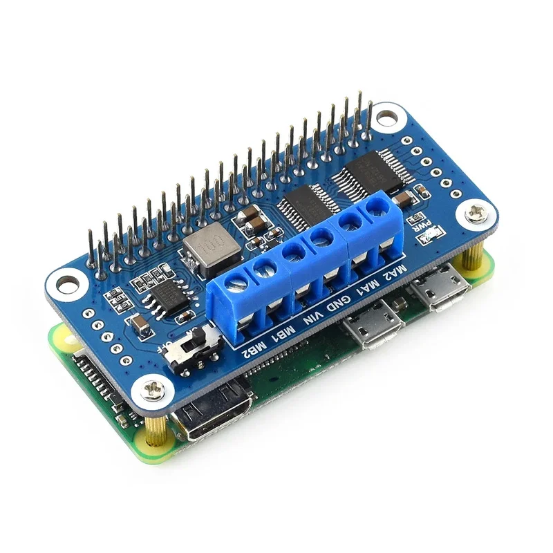 Фото Плата драйвера двигателя Y22A для Raspberry Pi с интерфейсом I2C PCA9685 для автомобиля №3