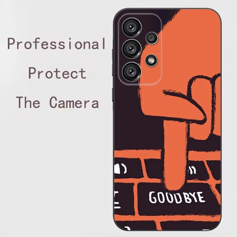 Чехол для телефона J-Jean Jullien Samsung Galaxy A91 A80 A73 A72 A71 A53A52 A32 A31A22 A21s A20 черный чехол