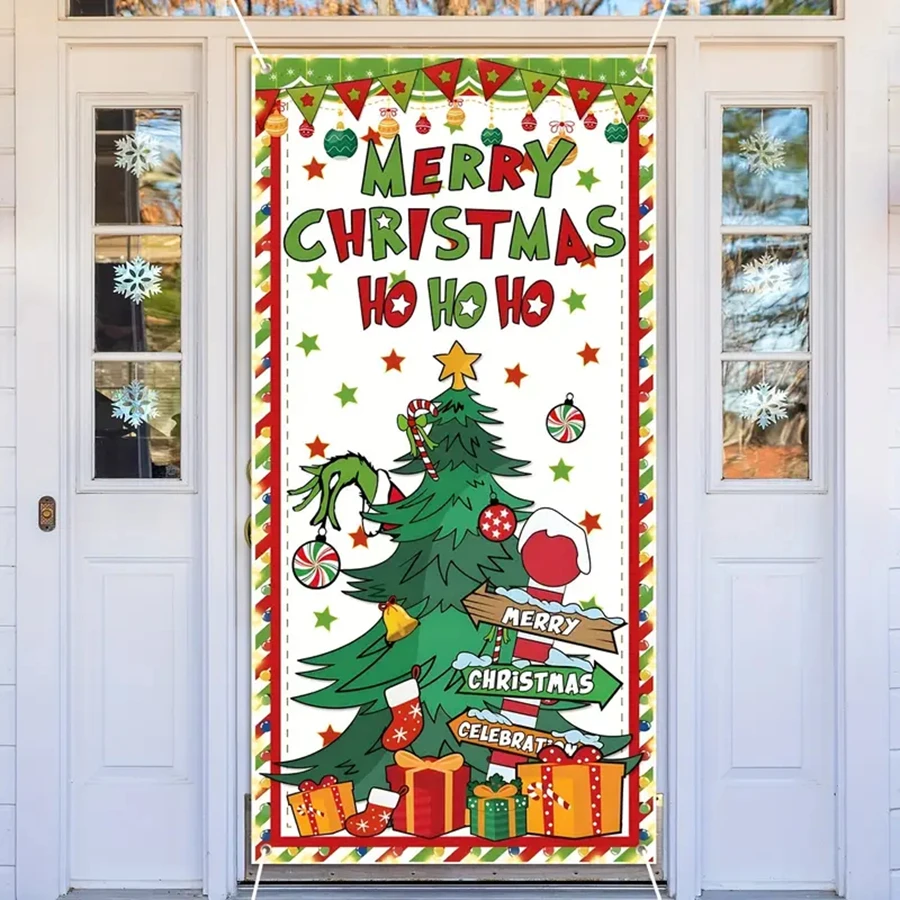 Задний фон для рождественской двери |