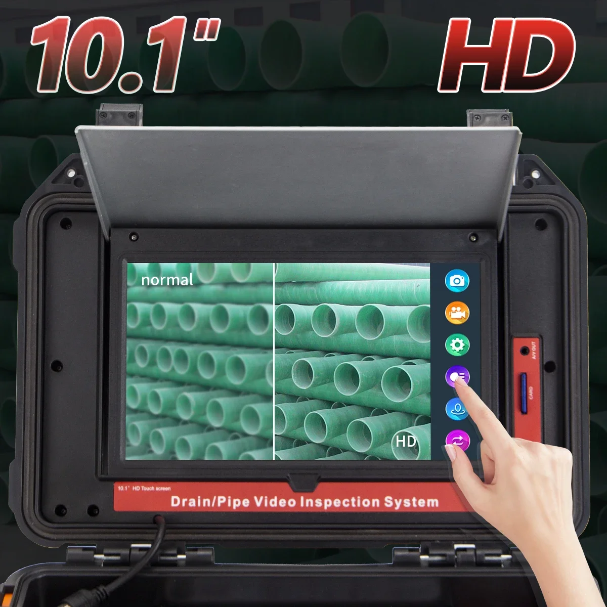 Зонд/передатчик 512 Гц + локатор/приемник промышленный эндоскоп счетчик 8 ГБ аудио