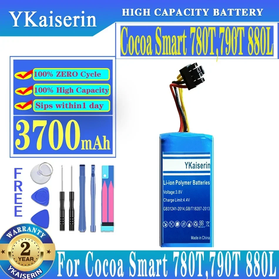 Аккумуляторная батарея ykaisсеребрин 3700 мАч для Proscenic какао Smart 780T 790T 880L Summer P1S P2S P3 Ja +