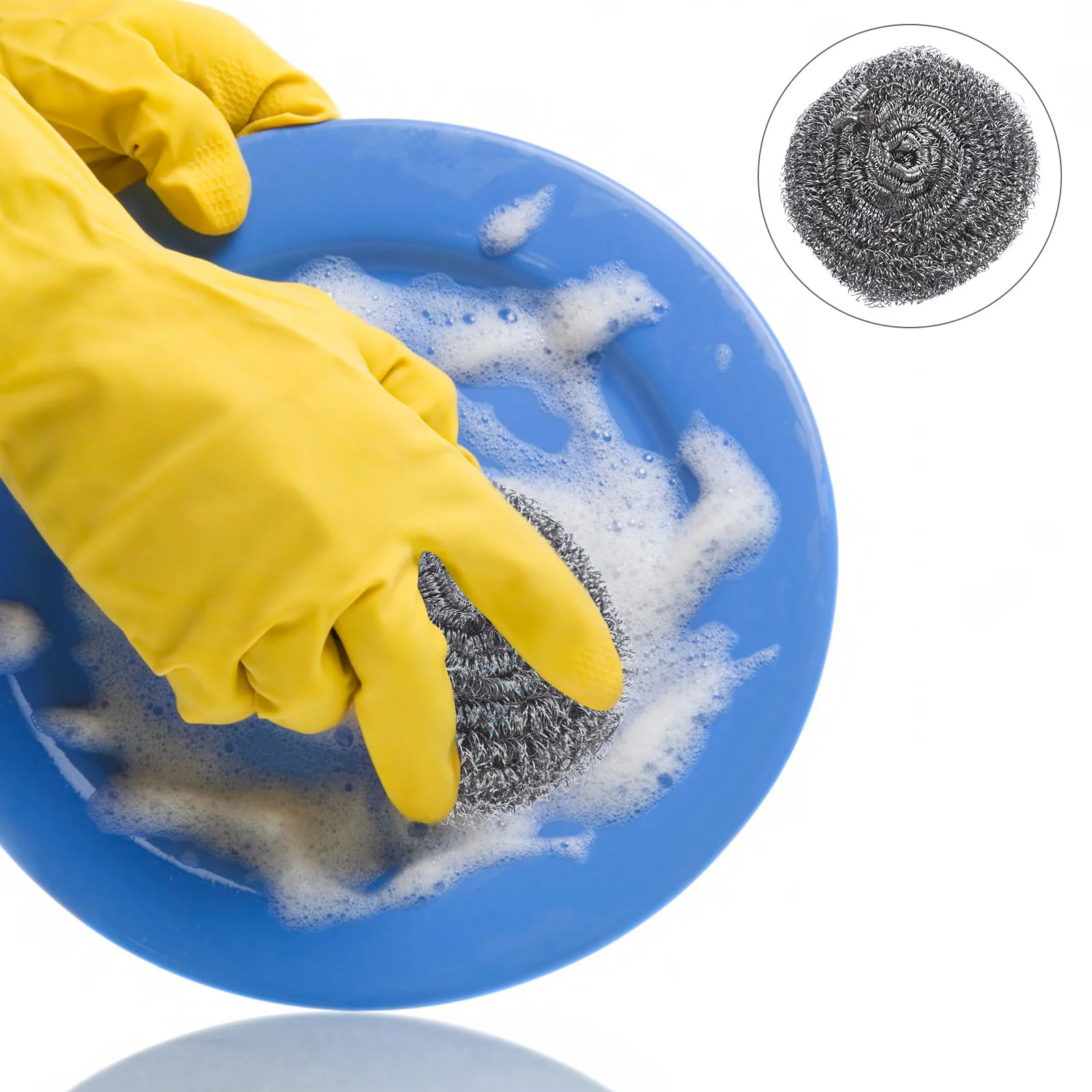 

6pcs Pan Steel Scrubbers Pot Cleaning Balls Pan Cleaning Brushes Pot Cleaning Brushes