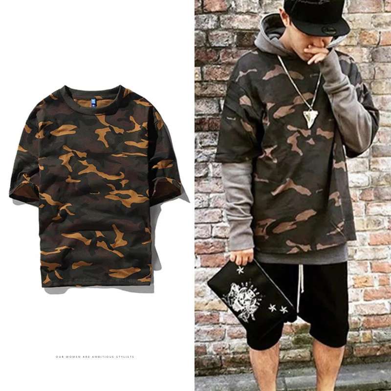 

Casual Shirt Men oversized Summer T-shirt Thin Camouflage Color tshirt T Shirt man's T-shirt