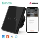 Сенсорный выключатель BSEED Zigbee, настенный сенсорный переключатель, 123 клавиши, 123 канала, с управлением через приложение