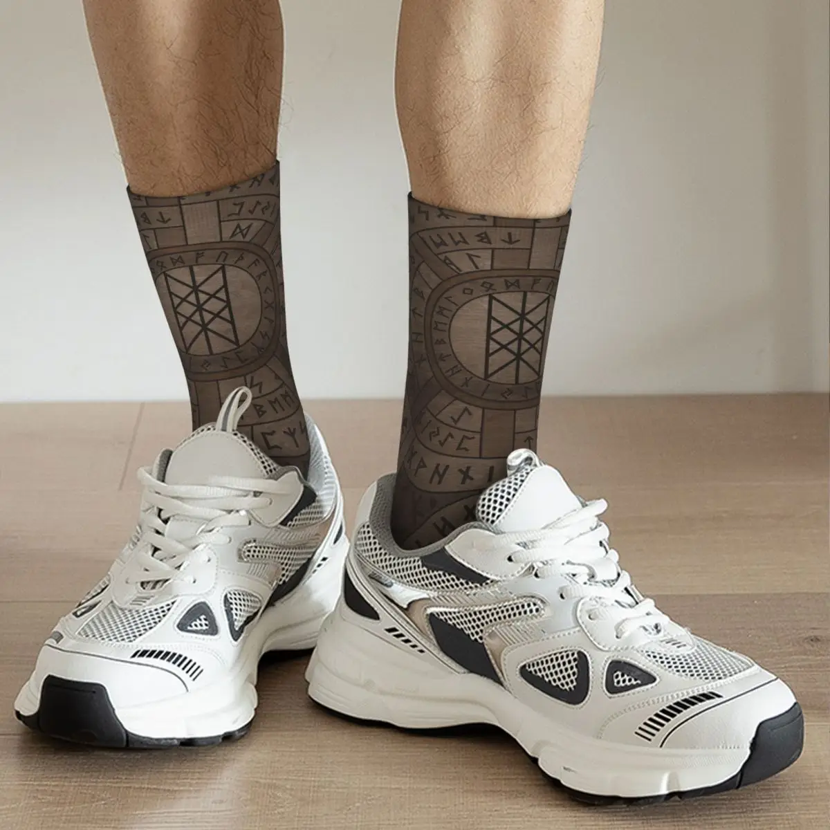 Web Of Wyrd The Matrix Of Fate- Wooden Texture Adult Socks Unisex socks,men Socks women Socks
