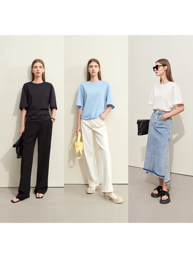 Женская футболка с круглым вырезом Amii