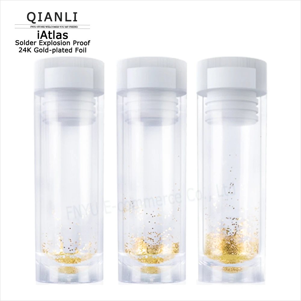 

Позолоченная фольга QIANLI IAtlas, припой, взрывозащищенный 24K для чипа средней рамы, BGA подходит для луженой проводящей опоры, инструмент для ремонта